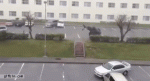 Typhoon Winds Blows Car Away.gif